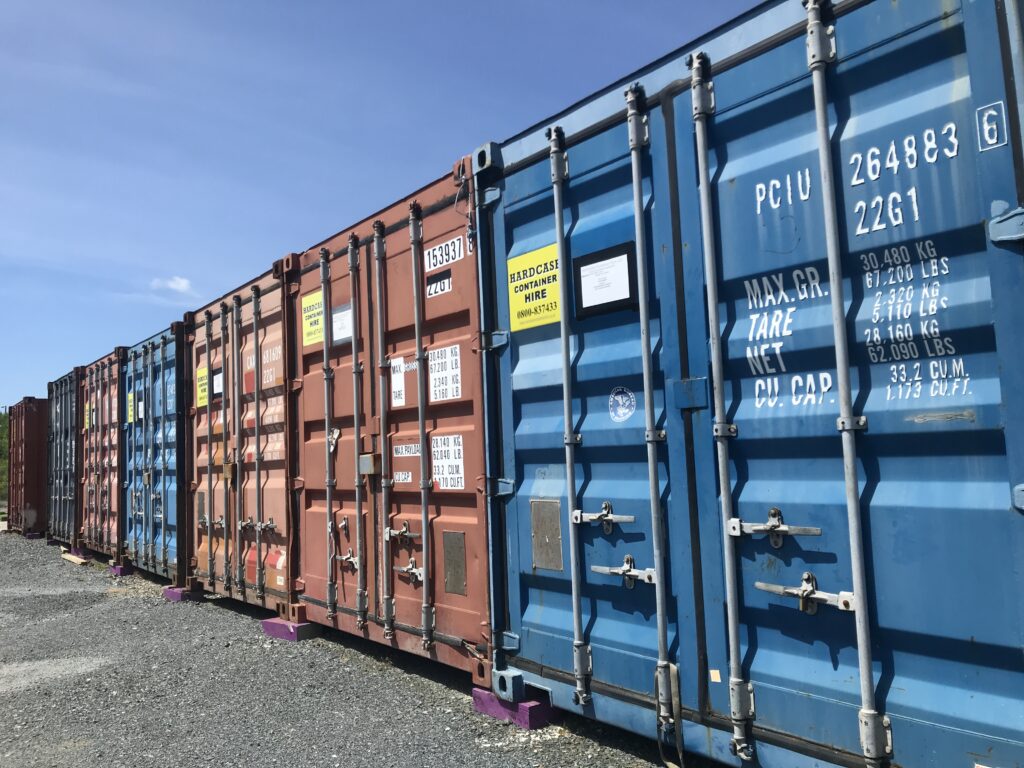 Hardcase Storage, self-contained storage, storage yard, Henderson, Auckland, shipping containers, 20ft,